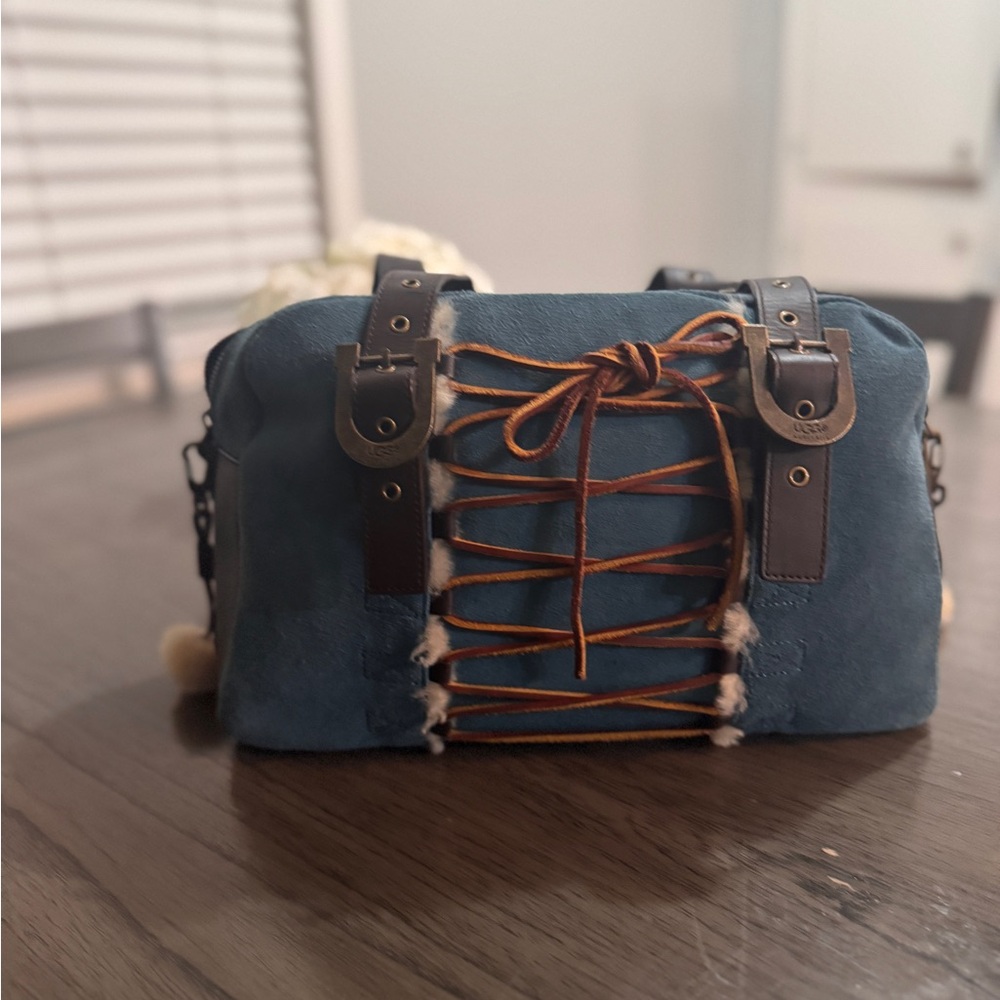 UGG blue suede bag. Never worn